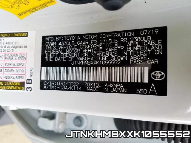JTNKHMBXXK1055552 фото 2
