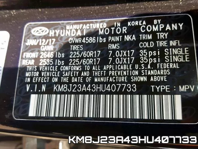 KM8J23A43HU407733 фото 2