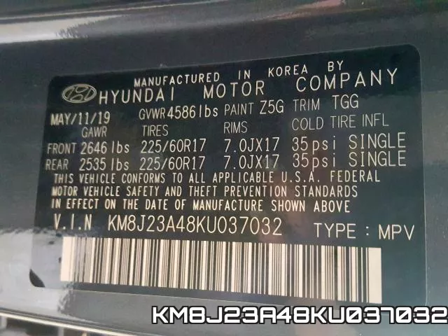 KM8J23A48KU037032 фото 2