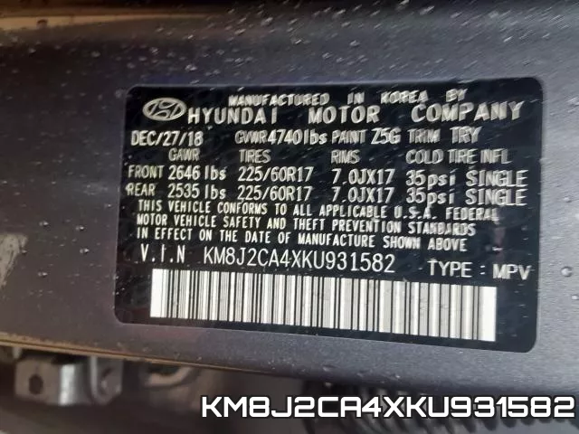 KM8J2CA4XKU931582 фото 2
