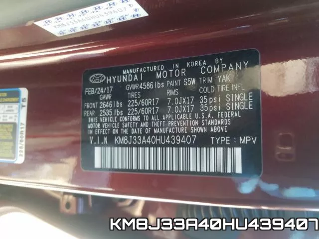 KM8J33A40HU439407 фото 2