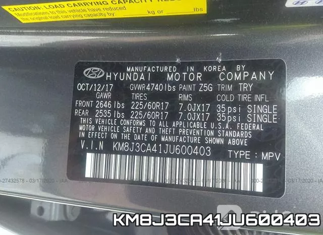 KM8J3CA41JU600403 фото 10