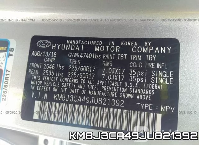KM8J3CA49JU821392 фото 10