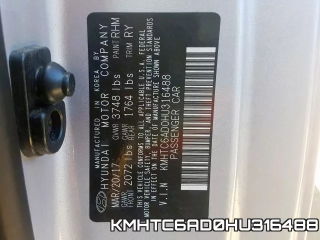 KMHTC6AD0HU316488 фото 2
