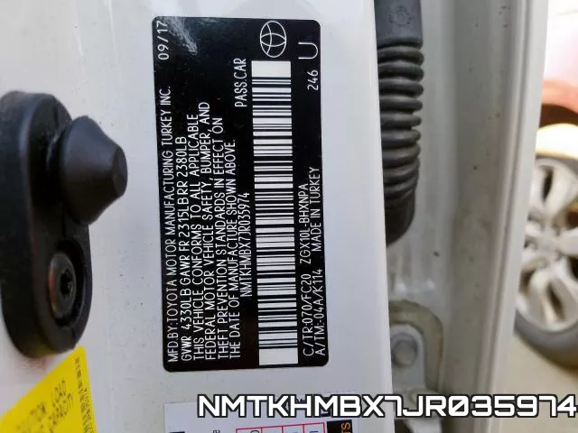 NMTKHMBX7JR035974 фото 2