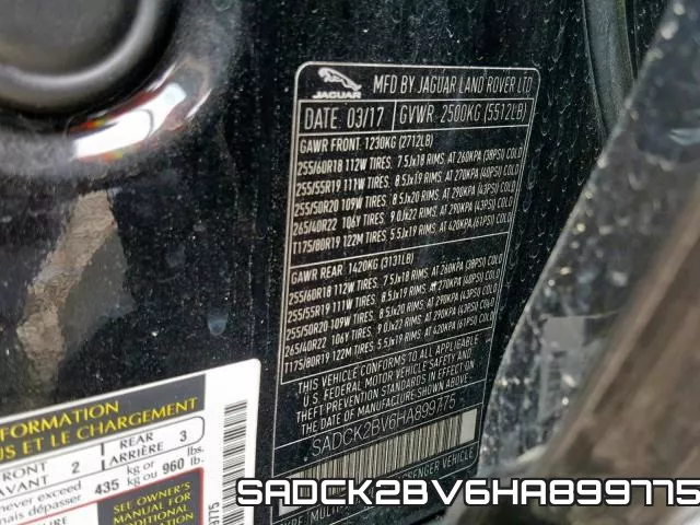 SADCK2BV6HA899775 фото 2