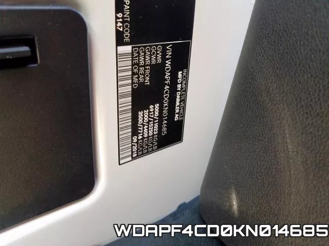 WDAPF4CD0KN014685 фото 2
