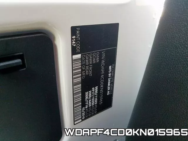 WDAPF4CD0KN015965 фото 2