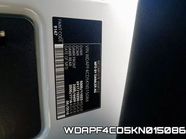 WDAPF4CD5KN015086 фото 2
