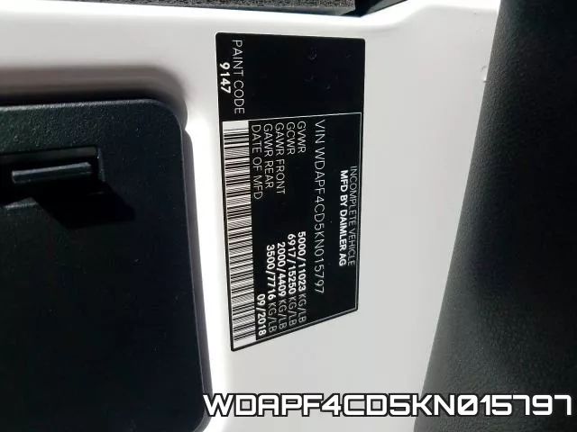WDAPF4CD5KN015797 фото 2