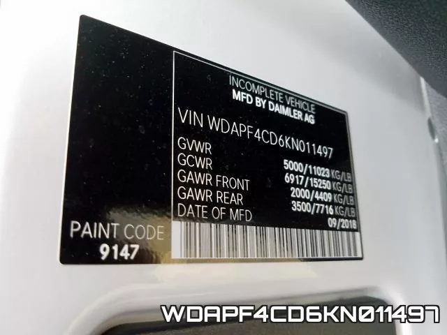 WDAPF4CD6KN011497 фото 2