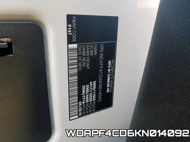 WDAPF4CD6KN014092 фото 2