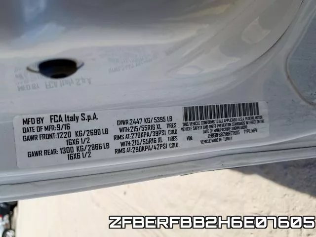 ZFBERFBB2H6E07605 фото 2