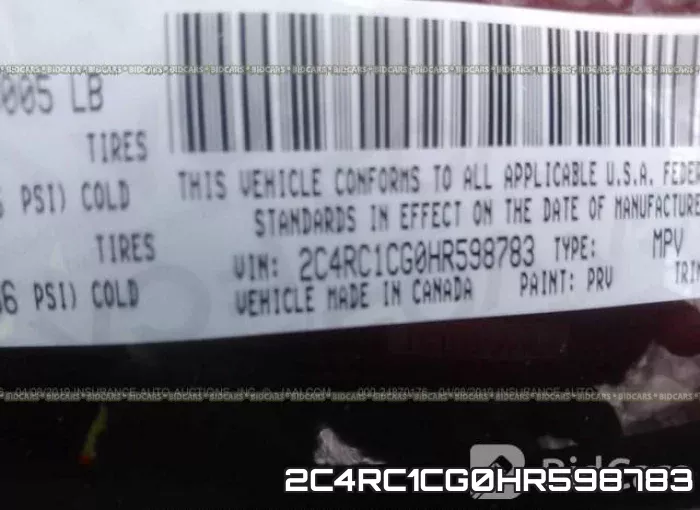 2C4RC1CG0HR598783 фото 10