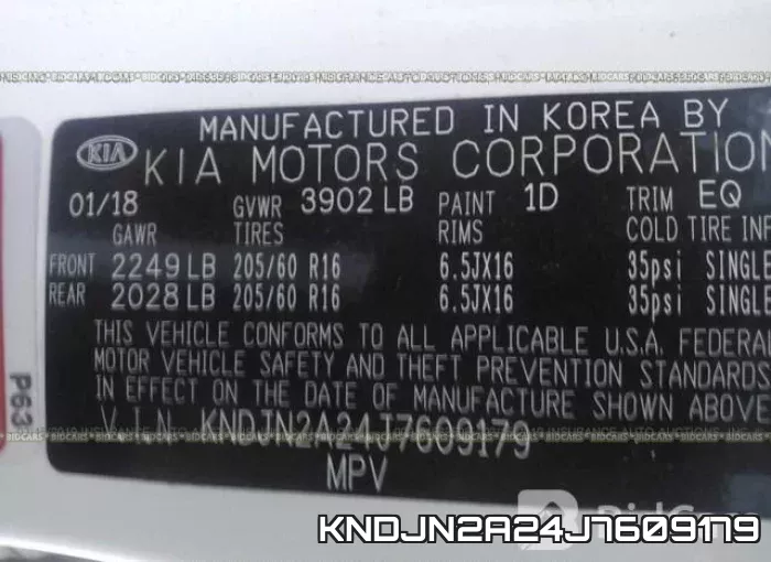 KNDJN2A24J7609179 фото 10