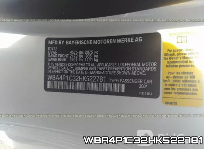 WBA4P1C32HK522781 фото 10