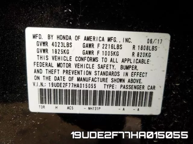 19UDE2F77HA015055 фото 2