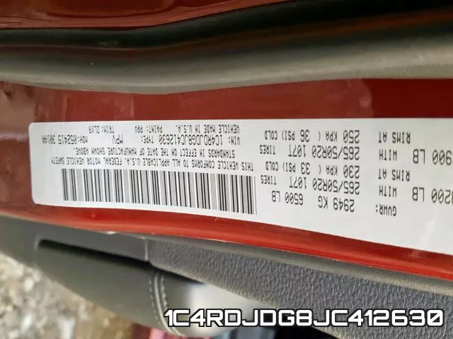 1C4RDJDG8JC412630 фото 2