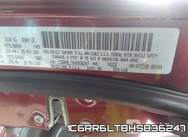 1C6RR6LT8HS836247 фото 10