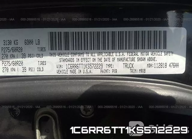 1C6RR6TT1KS572229 фото 10