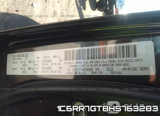 1C6RR7GT8HS763283 фото 10