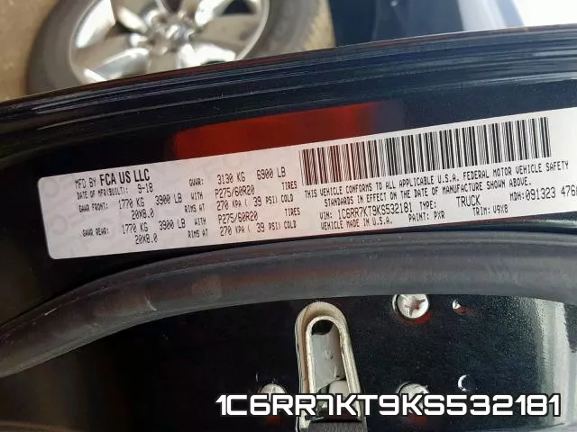 1C6RR7KT9KS532181 фото 2