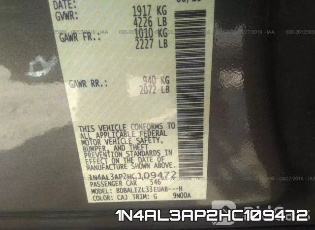 1N4AL3AP2HC109472 фото 10