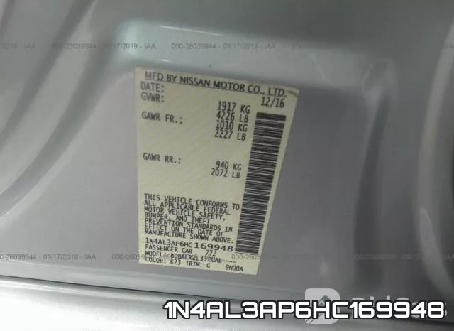 1N4AL3AP6HC169948 фото 10