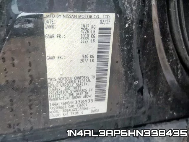 1N4AL3AP6HN338435 фото 2
