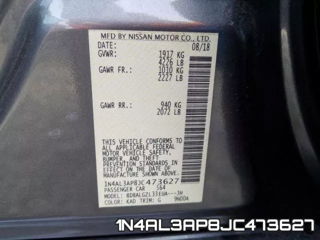 1N4AL3AP8JC473627 фото 2