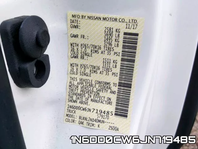 1N6DD0CW6JN719485 фото 2
