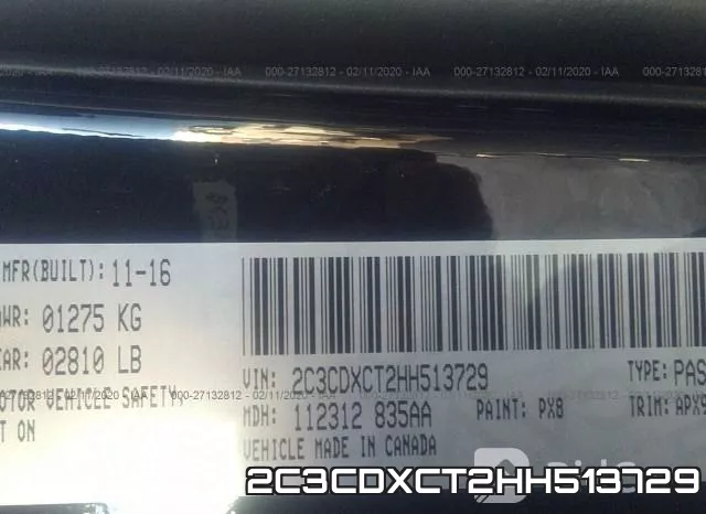 2C3CDXCT2HH513729 фото 10