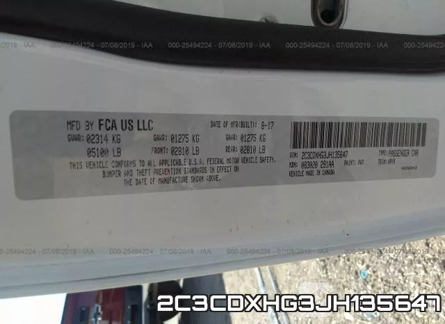 2C3CDXHG3JH135647 фото 10