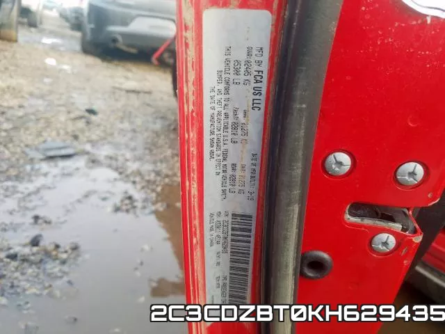 2C3CDZBT0KH629435 фото 2