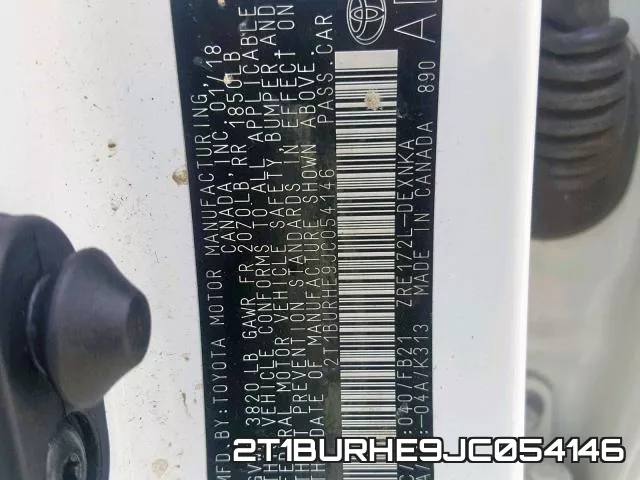 2T1BURHE9JC054146 фото 2