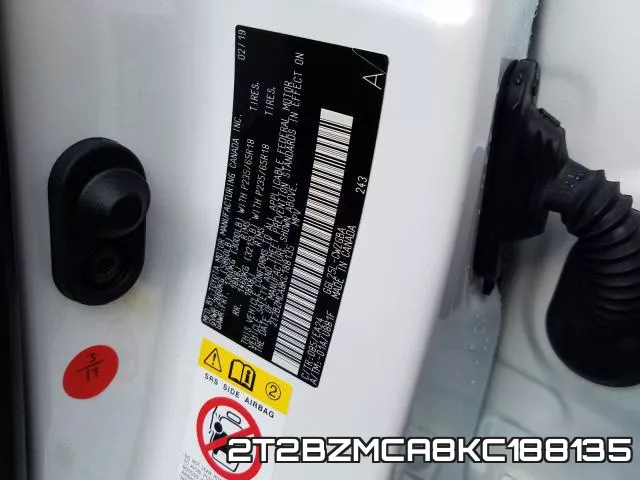 2T2BZMCA8KC188135 фото 2