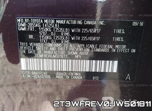 2T3WFREV0JW501811 фото 10
