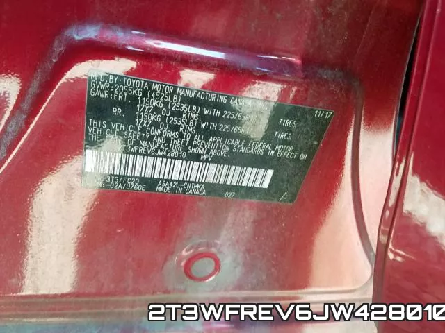 2T3WFREV6JW428010 фото 2