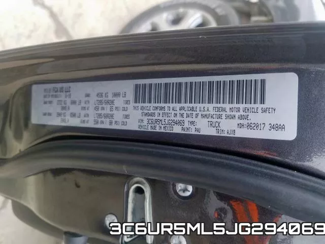 3C6UR5ML5JG294069 фото 2