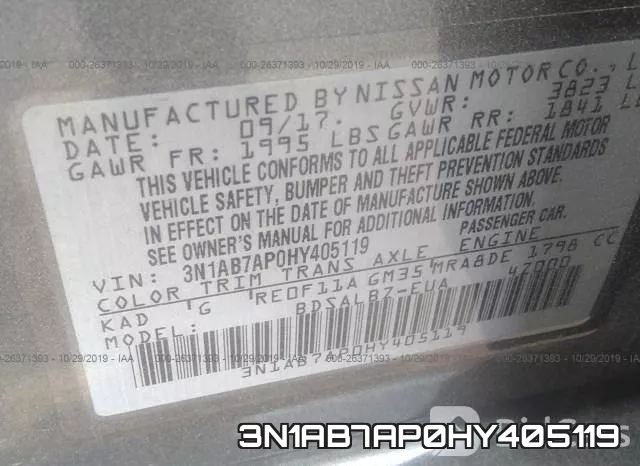 3N1AB7AP0HY405119 фото 10