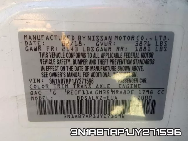 3N1AB7AP1JY271596 фото 2