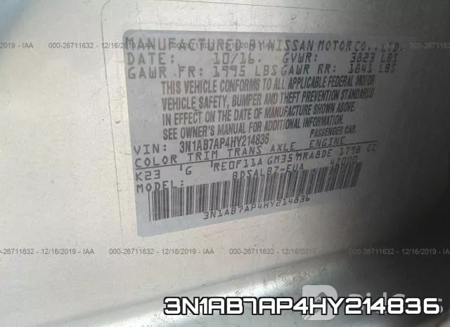 3N1AB7AP4HY214836 фото 10