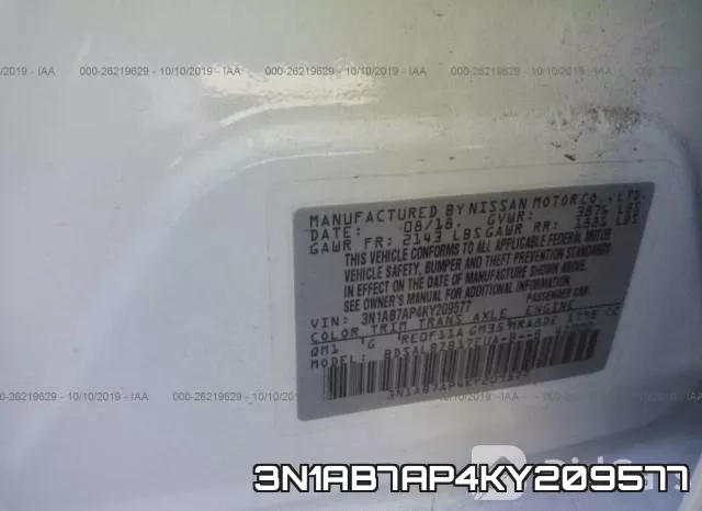 3N1AB7AP4KY209577 фото 10