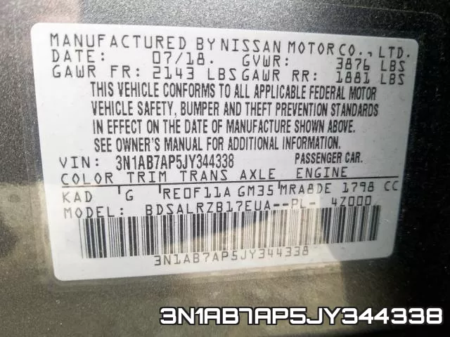 3N1AB7AP5JY344338 фото 2