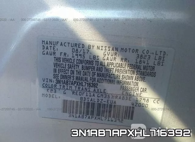 3N1AB7APXHL716392 фото 10