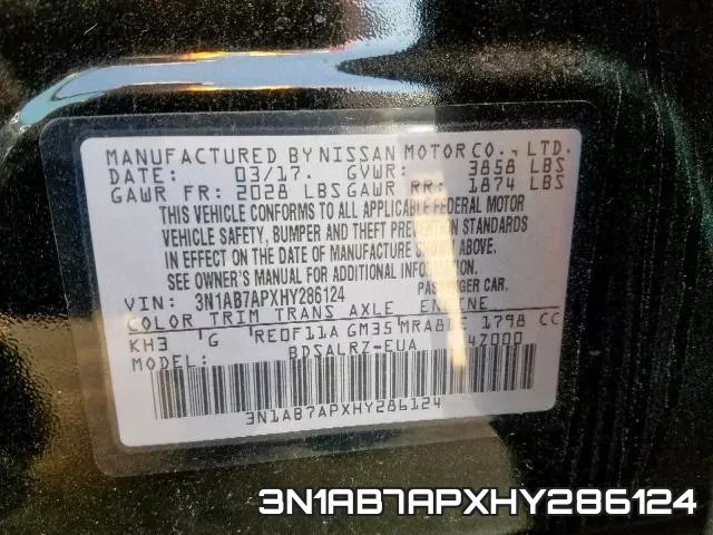 3N1AB7APXHY286124 фото 2