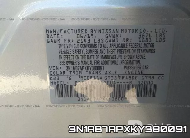 3N1AB7APXKY380091 фото 10
