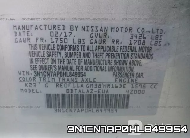 3N1CN7AP0HL849954 фото 10