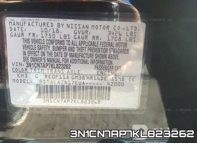 3N1CN7AP7KL823262 фото 10