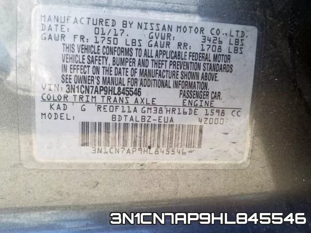 3N1CN7AP9HL845546 фото 2